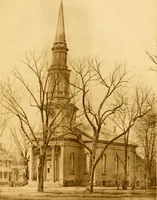 An illustration from Old New England churches and their children (1906)
