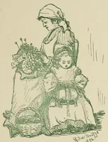 An illustration from Old and new lace in Italy, exhibited at Chicago in 1893. Dedicated to Her Majesty, Queen Margherita (1893)