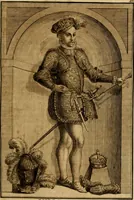 An illustration from Ombrassische Helden-Rüst-Kammer : welche von Ferdinanden, Ertzhertzogen zu Oesterreich, herrlich angerichtet (1735)