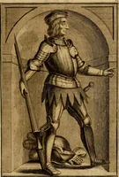 An illustration from Ombrassische Helden-Rüst-Kammer : welche von Ferdinanden, Ertzhertzogen zu Oesterreich, herrlich angerichtet (1735)