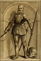 An illustration from Ombrassische Helden-Rüst-Kammer : welche von Ferdinanden, Ertzhertzogen zu Oesterreich, herrlich angerichtet (1735)