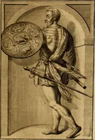 An illustration from Ombrassische Helden-Rüst-Kammer : welche von Ferdinanden, Ertzhertzogen zu Oesterreich, herrlich angerichtet (1735)