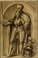 An illustration from Ombrassische Helden-Rüst-Kammer : welche von Ferdinanden, Ertzhertzogen zu Oesterreich, herrlich angerichtet (1735)