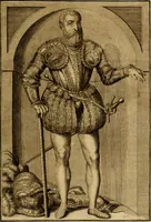 An illustration from Ombrassische Helden-Rüst-Kammer : welche von Ferdinanden, Ertzhertzogen zu Oesterreich, herrlich angerichtet (1735)