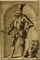 An illustration from Ombrassische Helden-Rüst-Kammer : welche von Ferdinanden, Ertzhertzogen zu Oesterreich, herrlich angerichtet (1735)