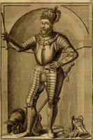 An illustration from Ombrassische Helden-Rüst-Kammer : welche von Ferdinanden, Ertzhertzogen zu Oesterreich, herrlich angerichtet (1735)