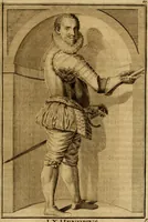 An illustration from Ombrassische Helden-Rüst-Kammer : welche von Ferdinanden, Ertzhertzogen zu Oesterreich, herrlich angerichtet (1735)