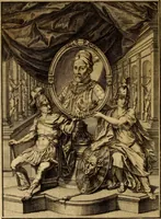 An illustration from Ombrassische Helden-Rüst-Kammer : welche von Ferdinanden, Ertzhertzogen zu Oesterreich, herrlich angerichtet (1735)