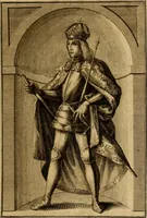 An illustration from Ombrassische Helden-Rüst-Kammer : welche von Ferdinanden, Ertzhertzogen zu Oesterreich, herrlich angerichtet (1735)