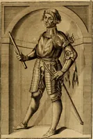 An illustration from Ombrassische Helden-Rüst-Kammer : welche von Ferdinanden, Ertzhertzogen zu Oesterreich, herrlich angerichtet (1735)