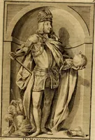 An illustration from Ombrassische Helden-Rüst-Kammer : welche von Ferdinanden, Ertzhertzogen zu Oesterreich, herrlich angerichtet (1735)