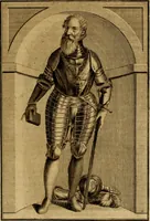 An illustration from Ombrassische Helden-Rüst-Kammer : welche von Ferdinanden, Ertzhertzogen zu Oesterreich, herrlich angerichtet (1735)