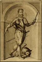 An illustration from Ombrassische Helden-Rüst-Kammer : welche von Ferdinanden, Ertzhertzogen zu Oesterreich, herrlich angerichtet (1735)