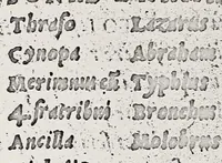 An illustration from Omnes Georgii Macropedii Fabvlae comicae, denvo recognite, et iusto ordine (prout editae sunt) in duas partes diuisae (1552)