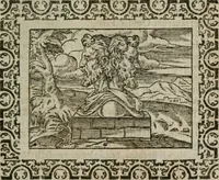 An illustration from Omnia Andreae Alciati v. c. emblemata : cum commentariis, quibus emblematum omnium aperta origine, mens authoris explicatur, & obscura omnia dubiaque illustrantur (1583)