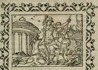 Picture 36 of 263 from Omnia Andreae Alciati v. c. emblemata : cum commentariis, quibus emblematum omnium aperta origine, mens authoris explicatur, & obscura omnia dubiaque illustrantur (1583), leaf 118