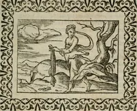An illustration from Omnia Andreae Alciati v. c. emblemata : cum commentariis, quibus emblematum omnium aperta origine, mens authoris explicatur, & obscura omnia dubiaque illustrantur (1583)