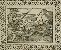 An illustration from Omnia Andreae Alciati v. c. emblemata : cum commentariis, quibus emblematum omnium aperta origine, mens authoris explicatur, & obscura omnia dubiaque illustrantur (1583)