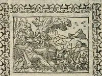 An illustration from Omnia Andreae Alciati v. c. emblemata : cum commentariis, quibus emblematum omnium aperta origine, mens authoris explicatur, & obscura omnia dubiaque illustrantur (1583)