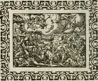 An illustration from Omnia Andreae Alciati v. c. emblemata : cum commentariis, quibus emblematum omnium aperta origine, mens authoris explicatur, & obscura omnia dubiaque illustrantur (1583)