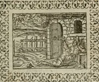 An illustration from Omnia Andreae Alciati v. c. emblemata : cum commentariis, quibus emblematum omnium aperta origine, mens authoris explicatur, & obscura omnia dubiaque illustrantur (1583)