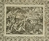 An illustration from Omnia Andreae Alciati v. c. emblemata : cum commentariis, quibus emblematum omnium aperta origine, mens authoris explicatur, & obscura omnia dubiaque illustrantur (1583)