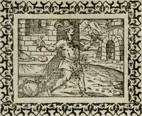 An illustration from Omnia Andreae Alciati v. c. emblemata : cum commentariis, quibus emblematum omnium aperta origine, mens authoris explicatur, & obscura omnia dubiaque illustrantur (1583)