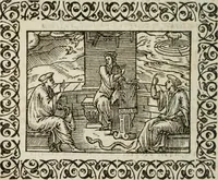 An illustration from Omnia Andreae Alciati v. c. emblemata : cum commentariis, quibus emblematum omnium aperta origine, mens authoris explicatur, & obscura omnia dubiaque illustrantur (1583)