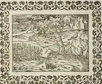 An illustration from Omnia Andreae Alciati v. c. emblemata : cum commentariis, quibus emblematum omnium aperta origine, mens authoris explicatur, & obscura omnia dubiaque illustrantur (1583)