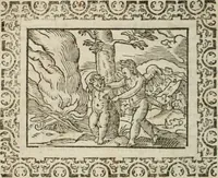 Picture 150 of 263 from Omnia Andreae Alciati v. c. emblemata : cum commentariis, quibus emblematum omnium aperta origine, mens authoris explicatur, & obscura omnia dubiaque illustrantur (1583), leaf 377