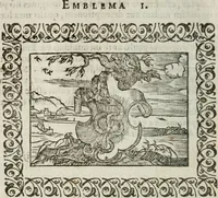 Picture 9 of 263 from Omnia Andreae Alciati v. c. emblemata : cum commentariis, quibus emblematum omnium aperta origine, mens authoris explicatur, & obscura omnia dubiaque illustrantur (1583), leaf 39