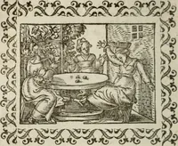 An illustration from Omnia Andreae Alciati v. c. emblemata : cum commentariis, quibus emblematum omnium aperta origine, mens authoris explicatur, & obscura omnia dubiaque illustrantur (1583)