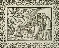 An illustration from Omnia Andreae Alciati v. c. emblemata : cum commentariis, quibus emblematum omnium aperta origine, mens authoris explicatur, & obscura omnia dubiaque illustrantur (1583)