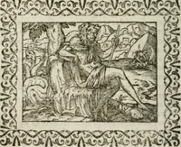 An illustration from Omnia Andreae Alciati v. c. emblemata : cum commentariis, quibus emblematum omnium aperta origine, mens authoris explicatur, & obscura omnia dubiaque illustrantur (1583)