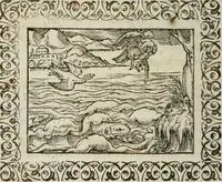 An illustration from Omnia Andreae Alciati v. c. emblemata : cum commentariis, quibus emblematum omnium aperta origine, mens authoris explicatur, & obscura omnia dubiaque illustrantur (1583)