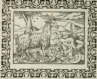 An illustration from Omnia Andreae Alciati v. c. emblemata : cum commentariis, quibus emblematum omnium aperta origine, mens authoris explicatur, & obscura omnia dubiaque illustrantur (1583)