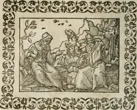 An illustration from Omnia Andreae Alciati v. c. emblemata : cum commentariis, quibus emblematum omnium aperta origine, mens authoris explicatur, & obscura omnia dubiaque illustrantur (1583)