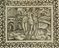 An illustration from Omnia Andreae Alciati v. c. emblemata : cum commentariis, quibus emblematum omnium aperta origine, mens authoris explicatur, & obscura omnia dubiaque illustrantur (1583)
