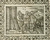 An illustration from Omnia Andreae Alciati v. c. emblemata : cum commentariis, quibus emblematum omnium aperta origine, mens authoris explicatur, & obscura omnia dubiaque illustrantur (1583)