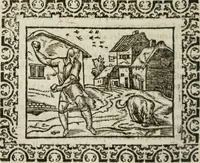 An illustration from Omnia Andreae Alciati v. c. emblemata : cum commentariis, quibus emblematum omnium aperta origine, mens authoris explicatur, & obscura omnia dubiaque illustrantur (1583)