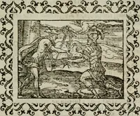 An illustration from Omnia Andreae Alciati v. c. emblemata : cum commentariis, quibus emblematum omnium aperta origine, mens authoris explicatur, & obscura omnia dubiaque illustrantur (1583)