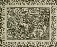 An illustration from Omnia Andreae Alciati v. c. emblemata : cum commentariis, quibus emblematum omnium aperta origine, mens authoris explicatur, & obscura omnia dubiaque illustrantur (1583)