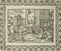 An illustration from Omnia Andreae Alciati v. c. emblemata : cum commentariis, quibus emblematum omnium aperta origine, mens authoris explicatur, & obscura omnia dubiaque illustrantur (1583)