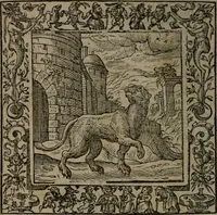 An illustration from Omnia Andreae Alciati v.c. emblemata : cum commentariis, quibus emblematum omnium aperta origine, mens auctoris explicatur, & obscura omnia dubiaque illustrantur (1581)