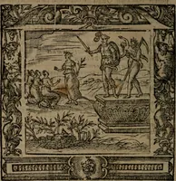 An illustration from Omnia Andreae Alciati v.c. emblemata : cum commentariis, quibus emblematum omnium aperta origine, mens auctoris explicatur, & obscura omnia dubiaque illustrantur (1581)