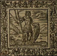 An illustration from Omnia Andreae Alciati v.c. emblemata : cum commentariis, quibus emblematum omnium aperta origine, mens auctoris explicatur, & obscura omnia dubiaque illustrantur (1581)