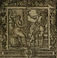 An illustration from Omnia Andreae Alciati v.c. emblemata : cum commentariis, quibus emblematum omnium aperta origine, mens auctoris explicatur, & obscura omnia dubiaque illustrantur (1581)