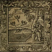 An illustration from Omnia Andreae Alciati v.c. emblemata : cum commentariis, quibus emblematum omnium aperta origine, mens auctoris explicatur, & obscura omnia dubiaque illustrantur (1581)