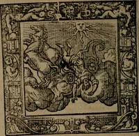 An illustration from Omnia Andreae Alciati v.c. emblemata : cum commentariis, quibus emblematum omnium aperta origine, mens auctoris explicatur, & obscura omnia dubiaque illustrantur (1581)