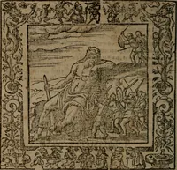 An illustration from Omnia Andreae Alciati v.c. emblemata : cum commentariis, quibus emblematum omnium aperta origine, mens auctoris explicatur, & obscura omnia dubiaque illustrantur (1581)